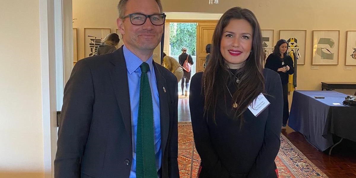 The Hon. British Ambassador in Israel, Mr. Neil Wigan and Inna Braverman, CEO of Eco Wave Power